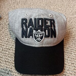 Women’s Raiders Nation Gray and Black Cap